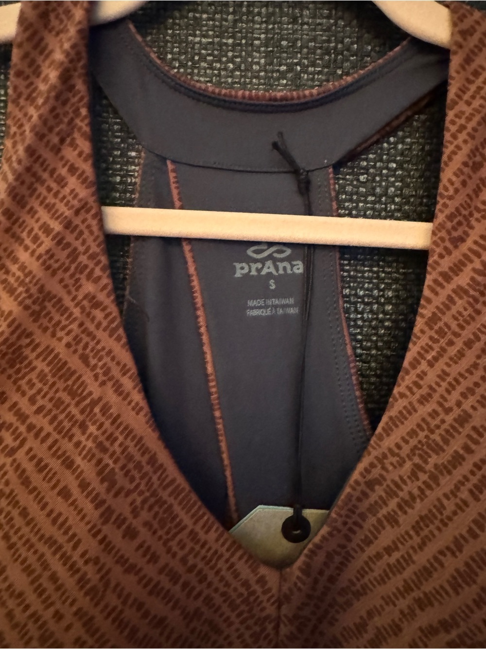 Prana Saxon Dress Terra Pebbles Size Small NWT Rust Brown - Picture 5 of 7
